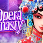 "Opera Dynasty PG Soft Slot reels with traditional Chinese opera theme and vibrant symbols."