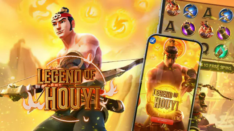 "Legend of Houyi PG Soft Slot – A mythical slot game with wilds, free spins, and ancient treasures."